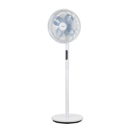 Midea Ανεμιστήρας Ορθοστάτης DC 36 cm με Ρυθμιζόμενο Ύψος, 3 Προγράμματα, 9 Ταχύτητες και Τηλεχειριστήριο MFS352RDDW Λευκό