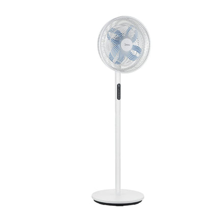 Midea Ανεμιστήρας Ορθοστάτης DC 36 cm με Ρυθμιζόμενο Ύψος, 3 Προγράμματα, 9 Ταχύτητες και Τηλεχειριστήριο MFS352RDDW Λευκό