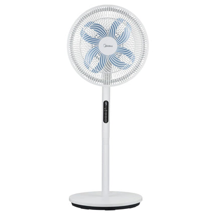 Midea Ανεμιστήρας Ορθοστάτης DC 36 cm με Ρυθμιζόμενο Ύψος, 3 Προγράμματα, 9 Ταχύτητες και Τηλεχειριστήριο MFS352RDDW Λευκό