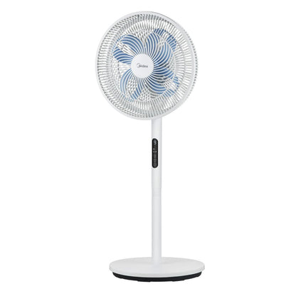 Midea Ανεμιστήρας Ορθοστάτης DC 36 cm με Ρυθμιζόμενο Ύψος, 3 Προγράμματα, 9 Ταχύτητες και Τηλεχειριστήριο MFS352RDDW Λευκό