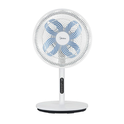 Midea Ανεμιστήρας Ορθοστάτης DC 36 cm με Ρυθμιζόμενο Ύψος, 3 Προγράμματα, 9 Ταχύτητες και Τηλεχειριστήριο MFS352RDDW Λευκό