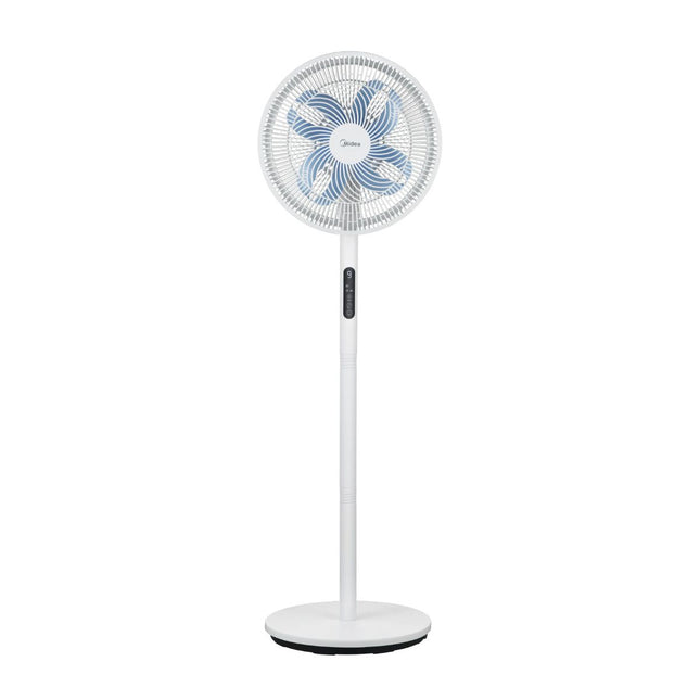 Midea Ανεμιστήρας Ορθοστάτης DC 36 cm με Ρυθμιζόμενο Ύψος, 3 Προγράμματα, 9 Ταχύτητες και Τηλεχειριστήριο MFS352RDDW Λευκό
