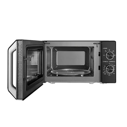 Midea Φούρνος Μικροκυμάτων 20L 700W με 5 Προγράμματα Ζεστάματος & Απόψυξης, ΜΜ20CF2EΒΚ, Μαύρο