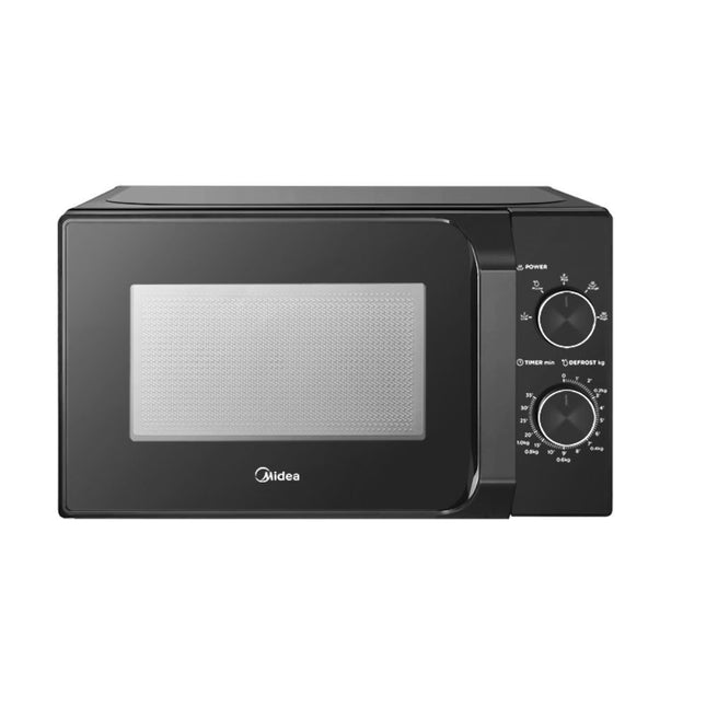 Midea Φούρνος Μικροκυμάτων 20L 700W με 5 Προγράμματα Ζεστάματος & Απόψυξης, ΜΜ20CF2EΒΚ, Μαύρο