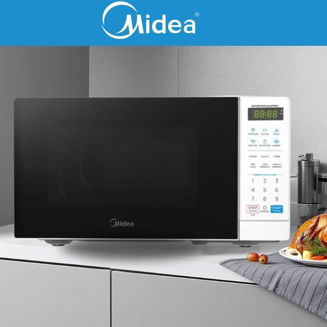 MIDEA Φούρνος Μικροκυμάτων 20L με 6 Προκαθορισμένα Προγράμματα 700W Λευκό