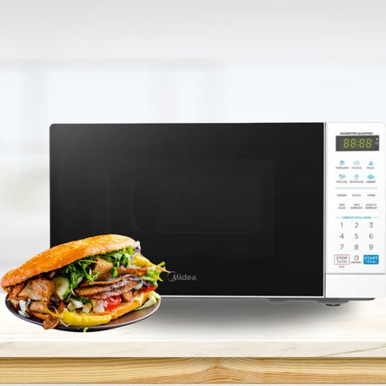 MIDEA Φούρνος Μικροκυμάτων 20L με 6 Προκαθορισμένα Προγράμματα 700W Λευκό