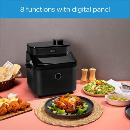 Midea Φριτέζα Αέρος με Αποσπώμενο Κάδο 7.5lt Μαύρη MF-CY75A2