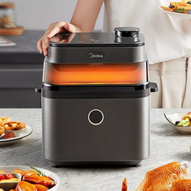 Midea Φριτέζα Αέρος με Αποσπώμενο Κάδο 7.5lt Μαύρη MF-CY75A2