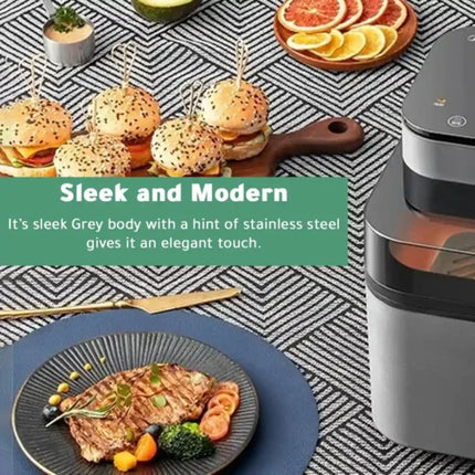 Midea Φριτέζα Αέρος με Αποσπώμενο Κάδο 7.5lt Μαύρη MF-CY75A2