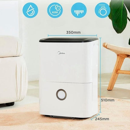 Aφυγραντήρας Midea Dehumidifier & Air Purifier 20L με Wifi και Ιονιστή Ιδανικός για Υγιεινές Συνθήκες και Άνετο Περιβάλλον