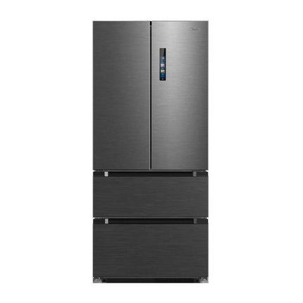 MIDEA MDRF692FIC45 Ψυγειοκαταψύκτης French Door 516L με Wi-Fi, Total No Frost, Inverter Quattro, Platinum Fresh+ & VarioBox Ενεργειακή Κλάση C, Σκούρο Inox