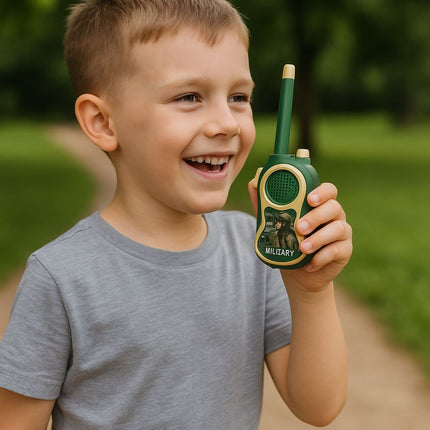 Military Equipment Παιδικά Walkie Talkies Στρατιωτικού Σχεδιασμού 2 Τεμαχίων, 3+ ετών