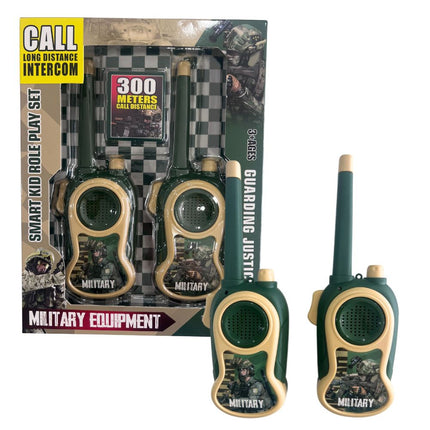 Military Equipment Παιδικά Walkie Talkies Στρατιωτικού Σχεδιασμού 2 Τεμαχίων, 3+ ετών