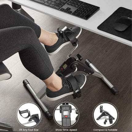Stepper Μίνι Ποδήλατο Πεταλιέρα  για Άσκηση Χεριών και Ποδιών με Μεταβλητή Αντίσταση 25756-39