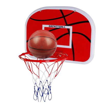 Επιτοίχιο Ταμπλό Μπάσκετ 34x25cm με Στεφάνη 18cm, Μίνι Μπάλα & Τρόμπα XTY2002