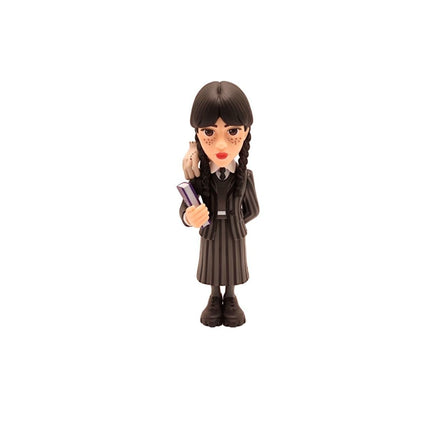 MINIX 123 Συλλεκτική Φιγούρα 12cm Wednesday Addams με Thing από τη Σειρά TV 11797 14+ Ετών Καφέ