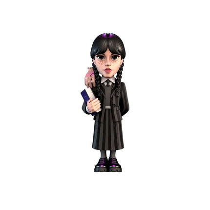 MINIX 123 Συλλεκτική Φιγούρα 12cm Wednesday Addams με Thing από τη Σειρά TV 11797 14+ Ετών Καφέ
