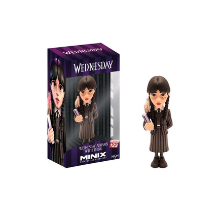 MINIX 123 Συλλεκτική Φιγούρα 12cm Wednesday Addams με Thing από τη Σειρά TV 11797 14+ Ετών Καφέ