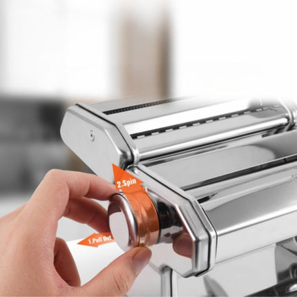Χειροκίνητη Μηχανή Παρασκευής Ζυμαρικών 150mm από Ανοξείδωτο Ατσάλι Εύκολη Χρήση για Σπιτική Μανέστρα & Ζυμαρικά