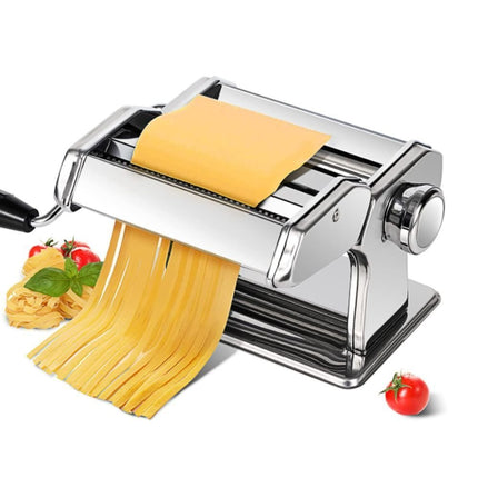 Χειροκίνητη Μηχανή Παρασκευής Ζυμαρικών 150mm από Ανοξείδωτο Ατσάλι Εύκολη Χρήση για Σπιτική Μανέστρα & Ζυμαρικά