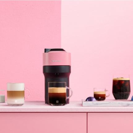 Nespresso Vertuo Pop Μηχανή Καφέ με Centrifusion™ Τεχνολογία & 6 Μεγέθη Ροφημάτων για Κάψουλες Vertuo,19bar, Candy Pink
