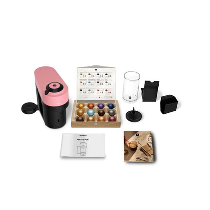 Nespresso Vertuo Pop Μηχανή Καφέ με Centrifusion™ Τεχνολογία & 6 Μεγέθη Ροφημάτων για Κάψουλες Vertuo,19bar, Candy Pink