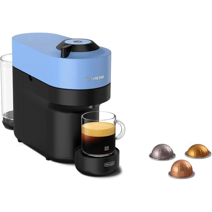 Delonghi Μηχανή Nespresso με Κάψουλα Vertuo Pop Pacific Blue, Μπλέ