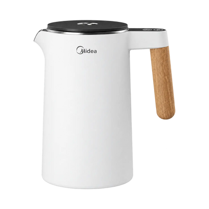 Midea MK-HE1533 Ηλεκτρικός Βραστήρας 1,5L 2200W με 7 Ρυθμίσεις Θερμοκρασίας 45–100°C, LED Οθόνη Αφής & Keep Warm Λευκό