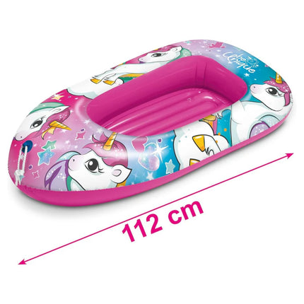 Mondo Unicorn Φουσκωτή Βάρκα Θαλάσσης 112cm από Heavy Duty PVC 3+ Ετών