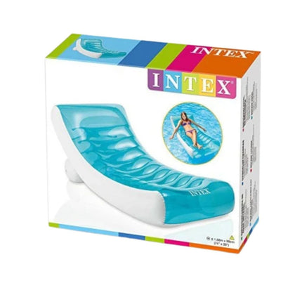 INTEX Rockin Lounge Μονό Φουσκωτό Στρώμα Θαλάσσης Ανάκλιντρο 188 cm με Ποτηροθήκη 68058856 14+ Ετών