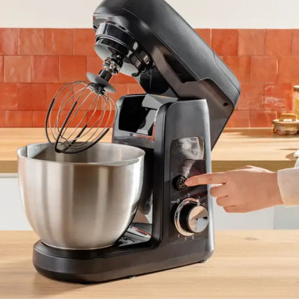 Moulinex Bake Partner Κουζινομηχανή 1100W με Ανοξείδωτο Μπολ 4,6L, 8 Ταχύτητες και Αυτόματη Ρύθμιση Ισχύος & Ταχύτητας QA525810
