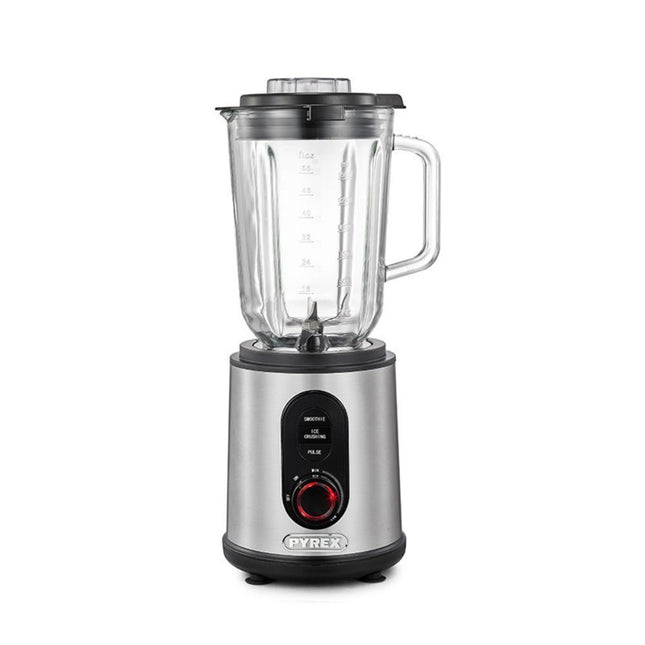PYREX SB-870 Μπλέντερ για Smoothies με Γυάλινη Κανάτα 1.5lt 1200W Inox