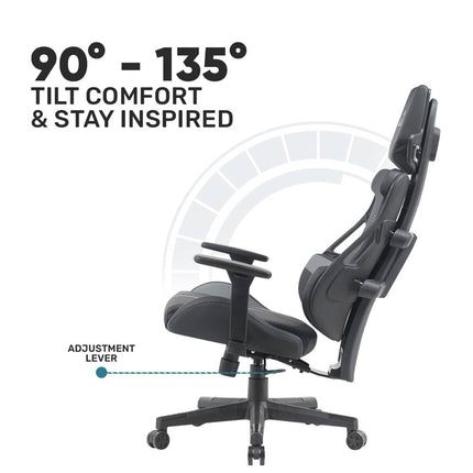 Armaggeddon EXO-III Salt Flat Καρέκλα Γραφείου Gaming Chair PU Leather με 3D Armrests, Ανάκλιση 135° & Αντοχή έως 150kg Salt Flat