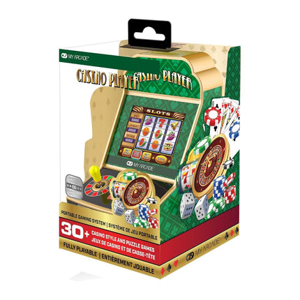 My Arcade Casino Player Φορητή Κονσόλα με 30+ Παιχνίδια Καζίνο, Οθόνη 3.5” & Μοχλό Slot Machine