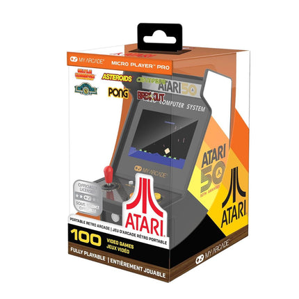 My Arcade Micro Player Pro Atari Mini Arcade Κονσόλα με 100 Παιχνίδια & Οθόνη 2.75”