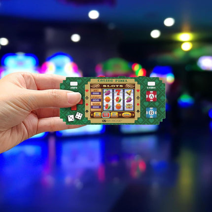 My Arcade Pixel Pocket Pro Casino Φορητή Κονσόλα με 10 Παιχνίδια Καζίνο & Μπρελόκ