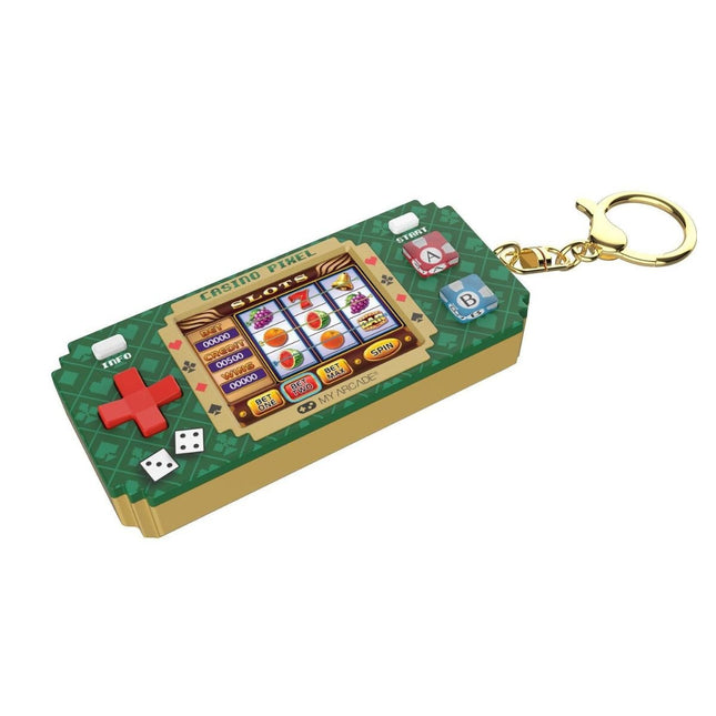 My Arcade Pixel Pocket Pro Casino Φορητή Κονσόλα με 10 Παιχνίδια Καζίνο & Μπρελόκ