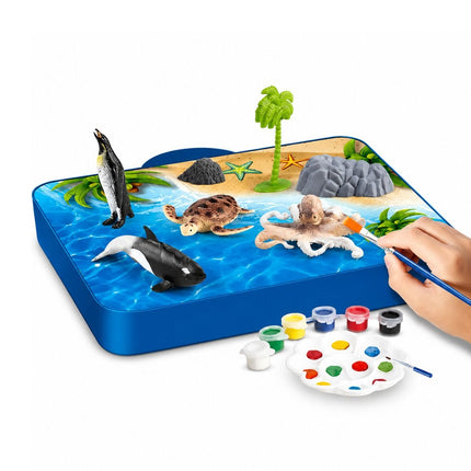 My Ocean World Εκπαιδευτική Βαλίτσα Χρωματισμού 3D με Θαλάσσια Ζώα 3+ Ετών Μπλε