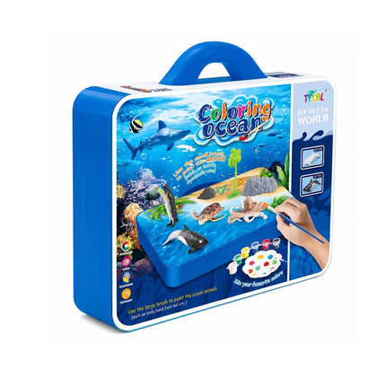 My Ocean World Εκπαιδευτική Βαλίτσα Χρωματισμού 3D με Θαλάσσια Ζώα 3+ Ετών Μπλε