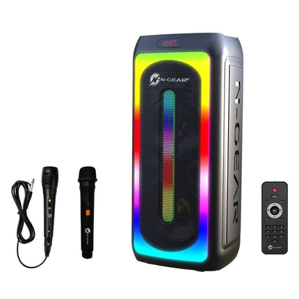 N-Gear JUKE 808 LGP Φορητό Ηχείο Καραόκε με Φώτα & 2 Μικρόφωνα
