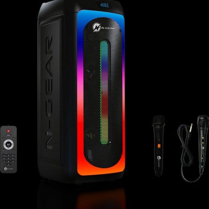 N-Gear JUKE 808 LGP Φορητό Ηχείο Καραόκε με Φώτα & 2 Μικρόφωνα