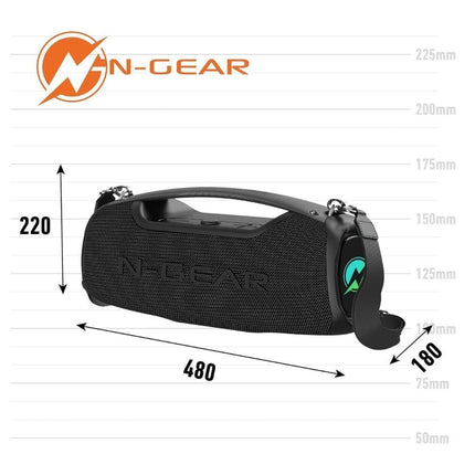 N-Gear NRG500 Portable Karaoke Outdoor Speaker 1xWireless Mic