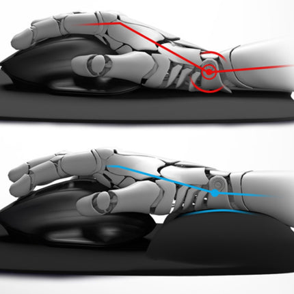 NATEC Chipmunk 2-in-1 Mousepad & Wrist Rest με Εργονομική Foam Επένδυση Μαύρο