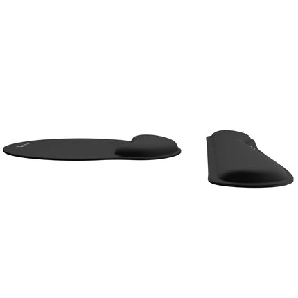 NATEC Chipmunk 2-in-1 Mousepad & Wrist Rest με Εργονομική Foam Επένδυση Μαύρο