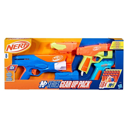 Hasbro Nerf N-Series Gear Up Pack Εκτοξευτές με Αποσπώμενα Αξεσουάρ και 18 Βελάκια F8633 8+ Ετών