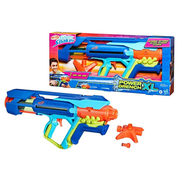 Hasbro Nerf Super Soaker Power Drench XL Νεροπίστολο Υψηλής Απόδοσης με Σταθμό Γρήγορης Γέμισης G1117 8+ Ετών