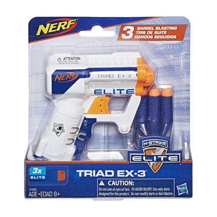 Nerf Triad EX-3 N-Strike Elite Εκτοξευτής Όπλο με 3 Βελάκια