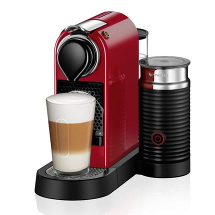 Nespresso CitiZ & Milk D123 Καφετιέρα Μηχανή Espresso & Lungo για Κάψουλες 19 Bar με Aeroccino3, Κόκκινη