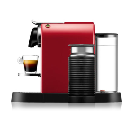 Nespresso CitiZ & Milk D123 Καφετιέρα Μηχανή Espresso & Lungo για Κάψουλες 19 Bar με Aeroccino3, Κόκκινη