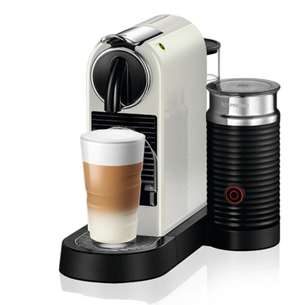 Nespresso CitiZ & Milk D123 Καφετιέρα Μηχανή Espresso & Lungo για Κάψουλες 19 Bar με Aeroccino3, Λευκή